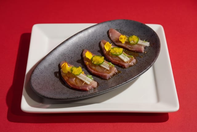 Hamachi Crudo.