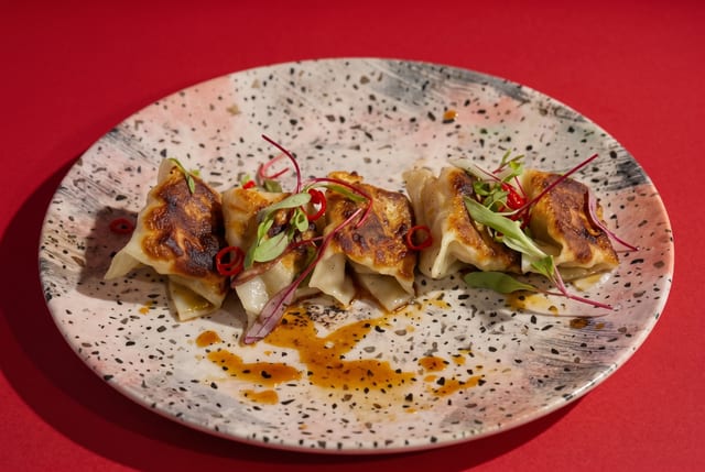 Pork & Shrimp Gyoza.